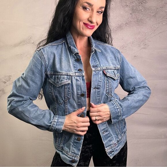 Levi Strauss denim jean jacket coat - Picture 1 of 4